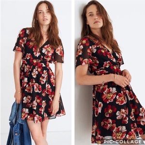 Madewell Tulip-Sleeve Mini Dress in French Rose